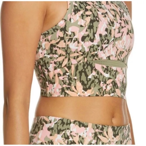 Sweaty Betty Power Frame Racerback Sports Bra S Green Pink - Picture 1 of 10